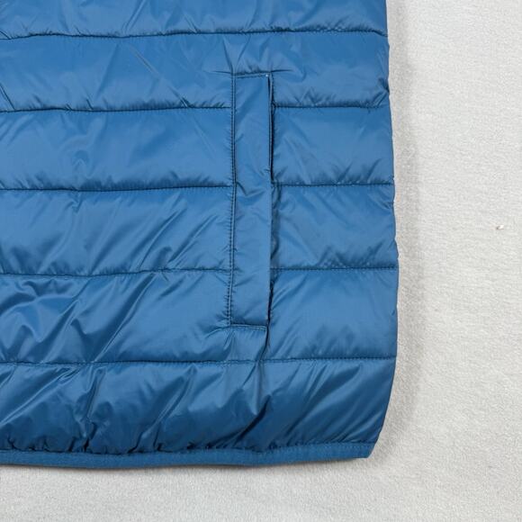 SwissTech Men Puffer Vest L Blue Lightweight Packable Quilted Insulated Gorpcore - Picture 3 of 12